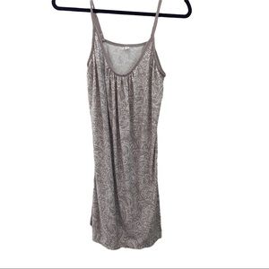 Dreamwear Straps Women’s Nightgown Paisley Design, Tan - XL